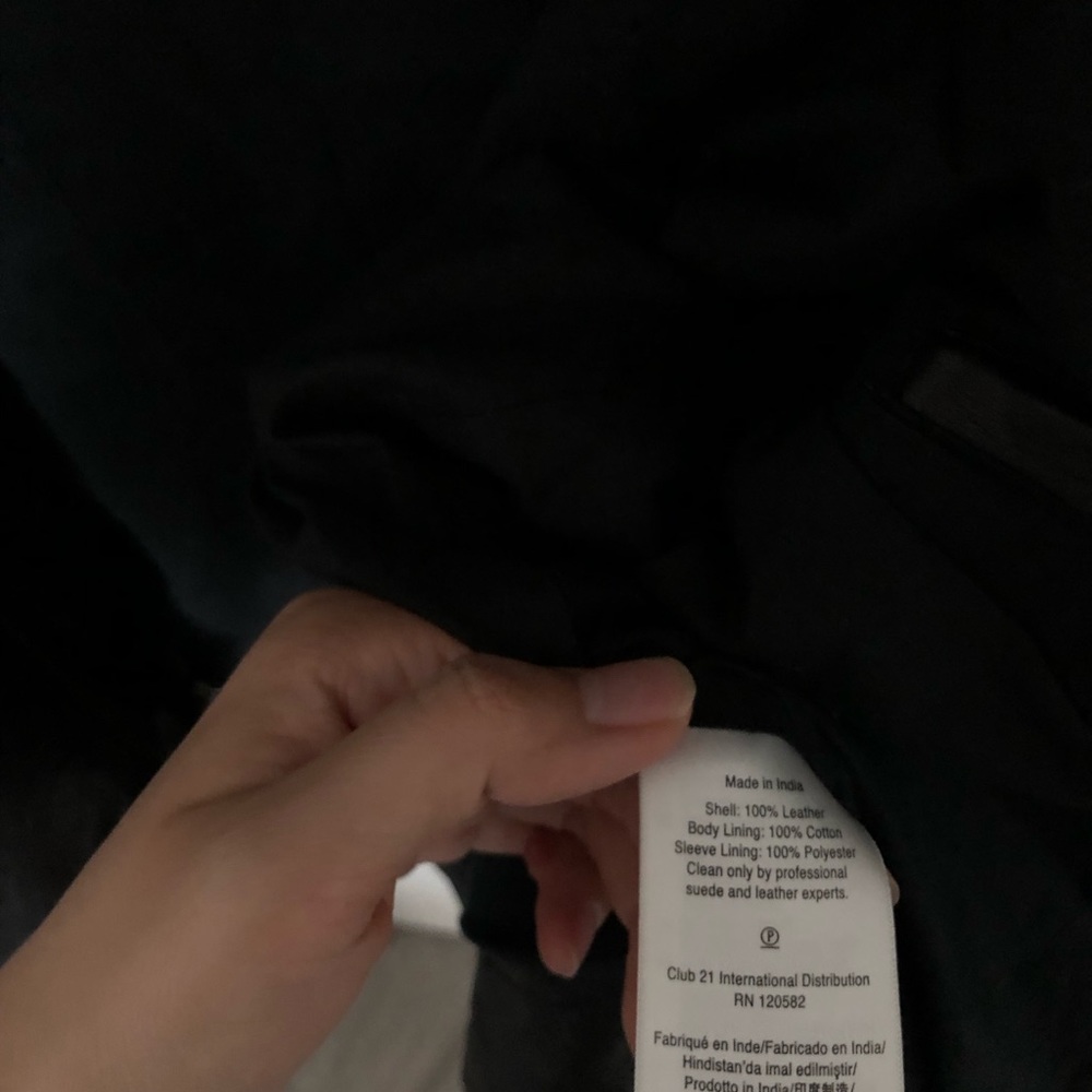 DKNY 100% leather jacket